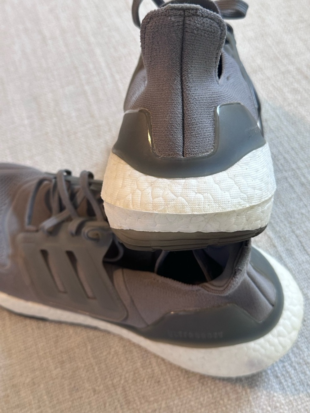 ADIDAS Ultraboost 22 Gray Running Shoe GX5460 Grey Three Athleisure Sport Men 11 - Picture 10 of 15
